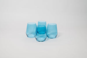 Blue Lagoon - Colored Wine Glass