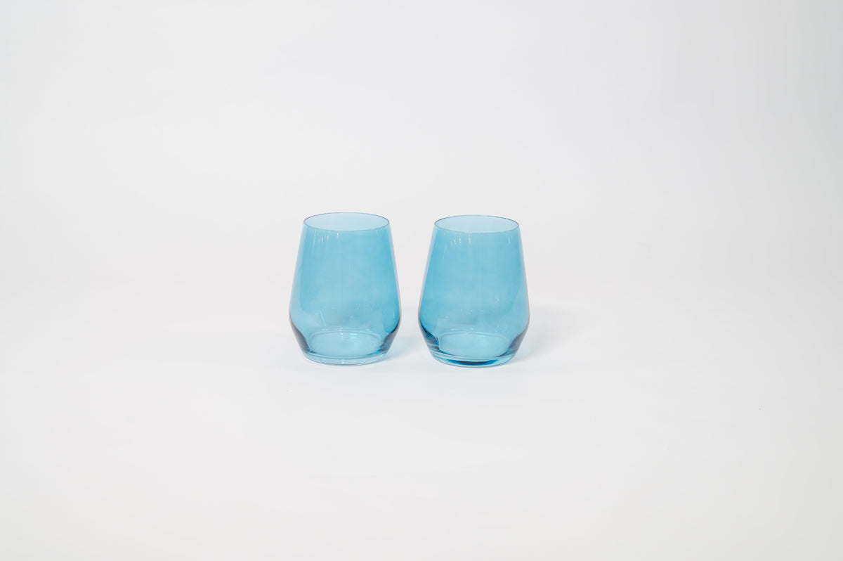 Blue Lagoon - Colored Wine Glass