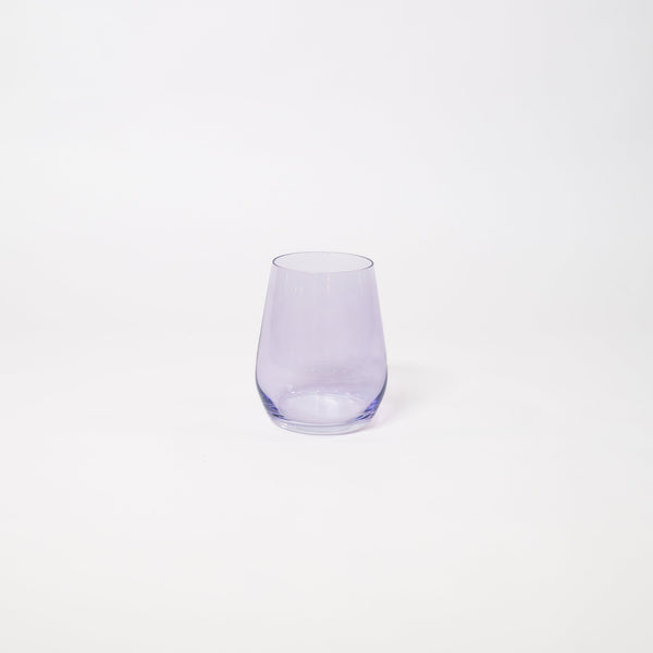 Lady Lavender - Stemless Colored Wine Glass