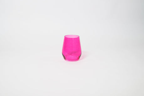 Hot Hot Pink - Colored Wine Glass