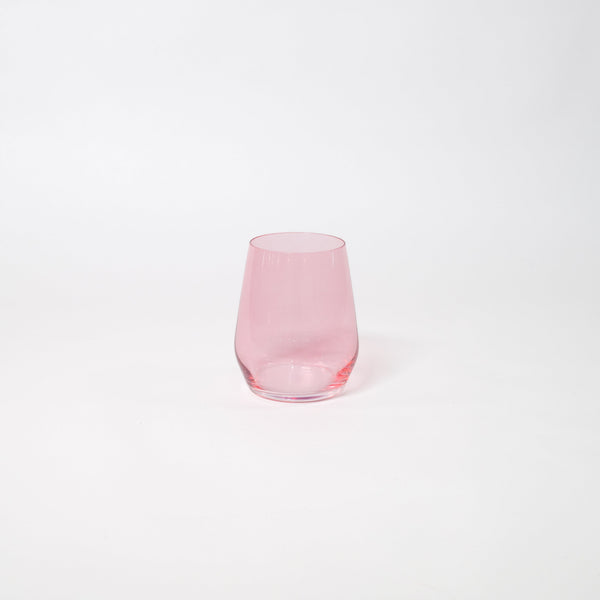 Bubblegum Pink - Stemless Colored Wine Glass