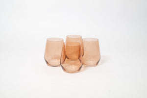 Brown Sugar - Stemless Colored Wine Glass