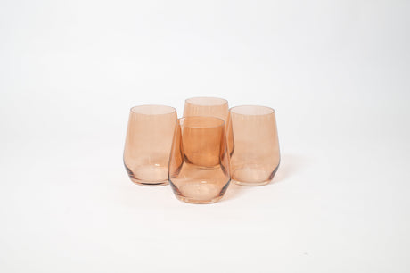 Brown Sugar - Stemless Colored Wine Glass