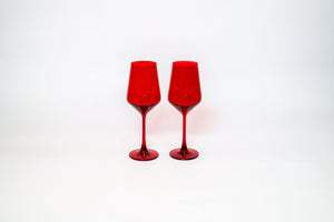Cherry Red - Stemless Colored Wine Glass