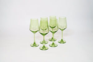 Matcha Green - Stemless Colored Wine Glass