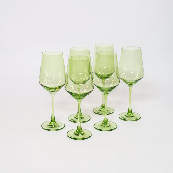 Matcha Green - Colored Wine Glass