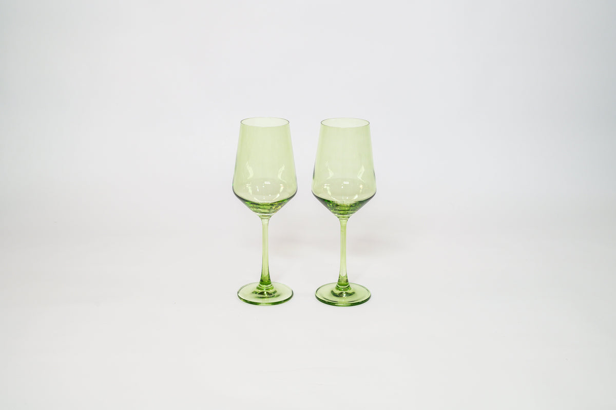Matcha Green - Stemless Colored Wine Glass