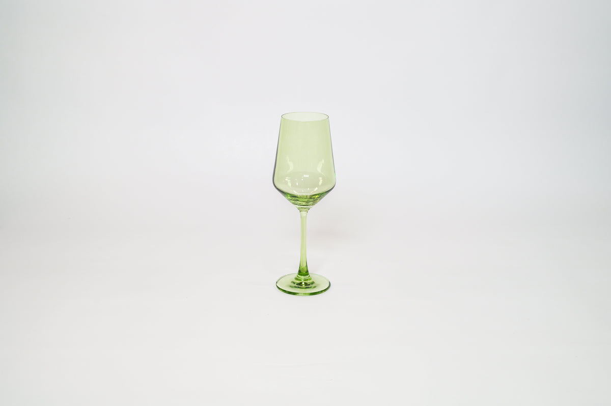 Matcha Green - Colored Wine Glass