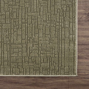 Leanna Green Washable Area Rug