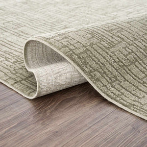 Leanna Green Washable Area Rug