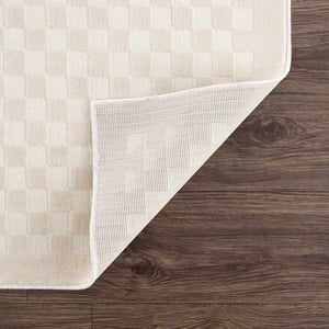 Gaiwan Cream Washable Area Rug