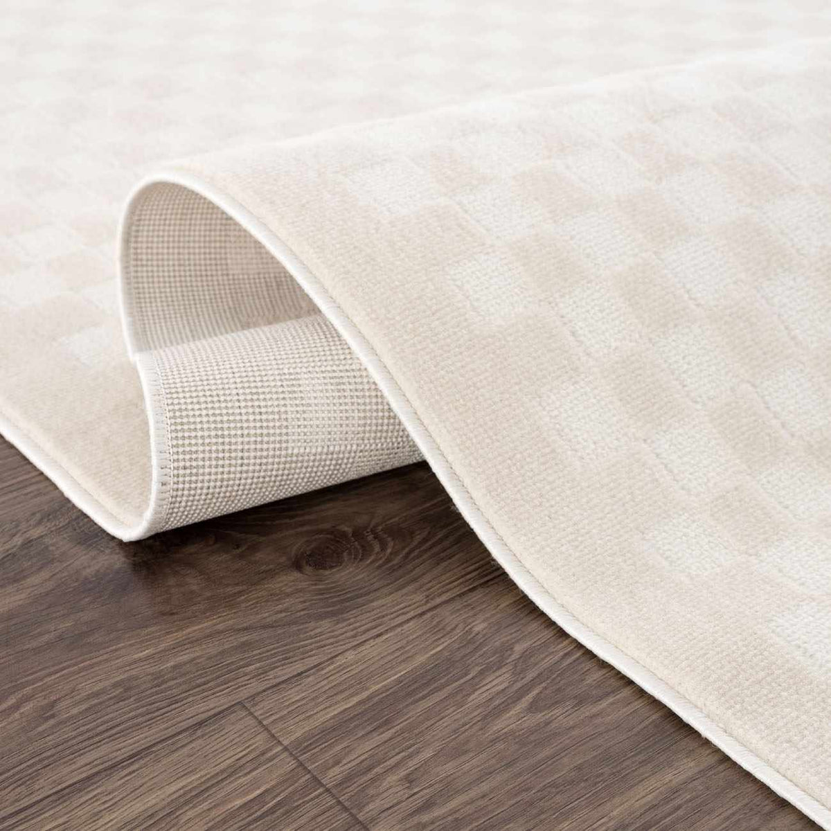 Gaiwan Cream Washable Area Rug