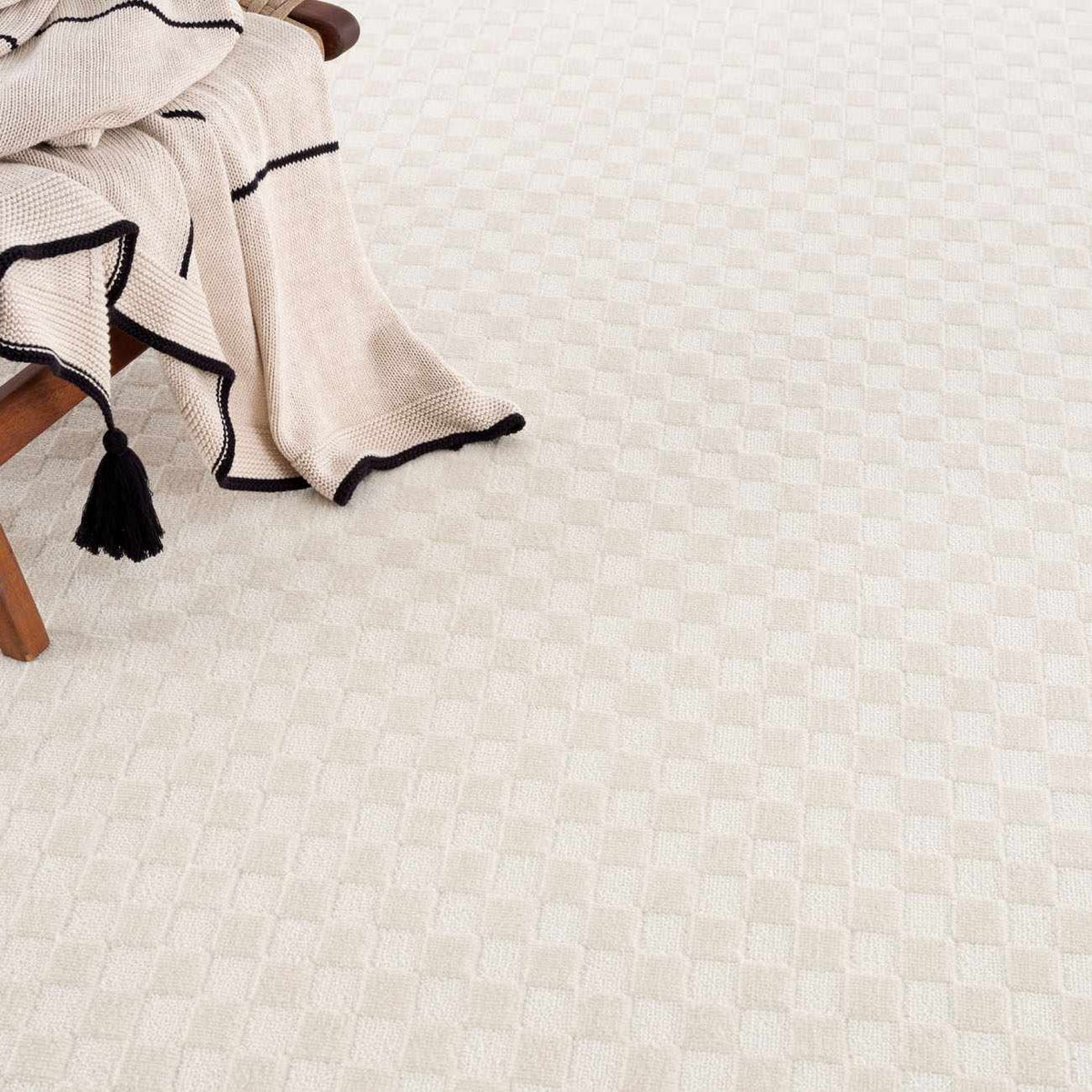 Gaiwan Cream Washable Area Rug