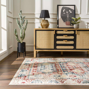 Bindi Blue & Rose Area Rug - Clearance