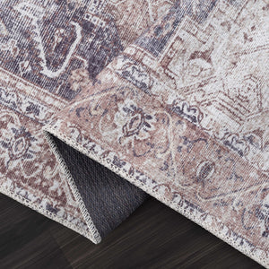 Beige Rosman Washable Area Rug - Promo