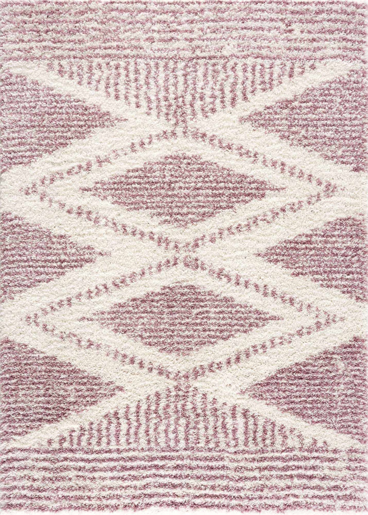 Trunding Plush  in Pink Area Rug - Clearance
