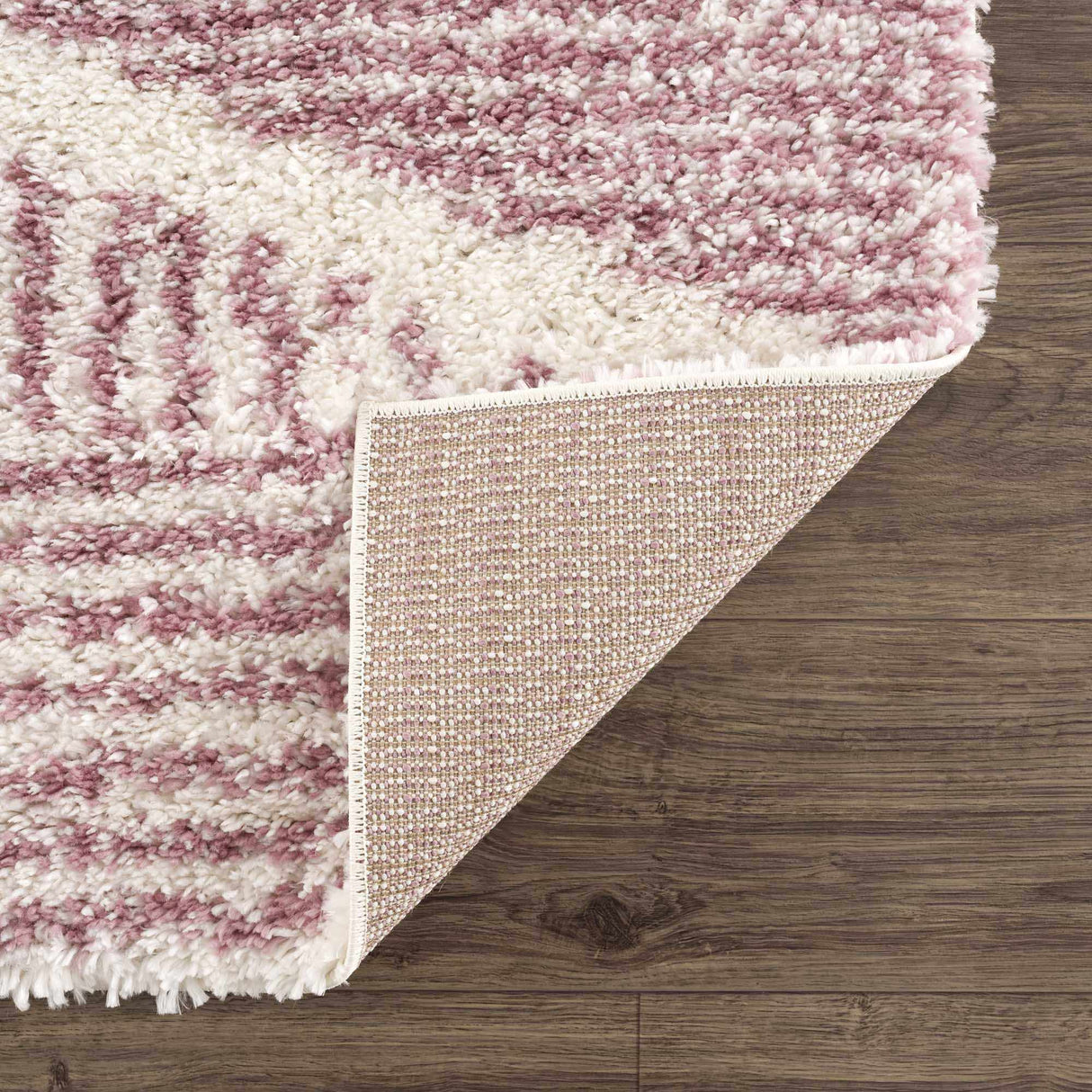Trunding Plush  in Pink Area Rug - Clearance