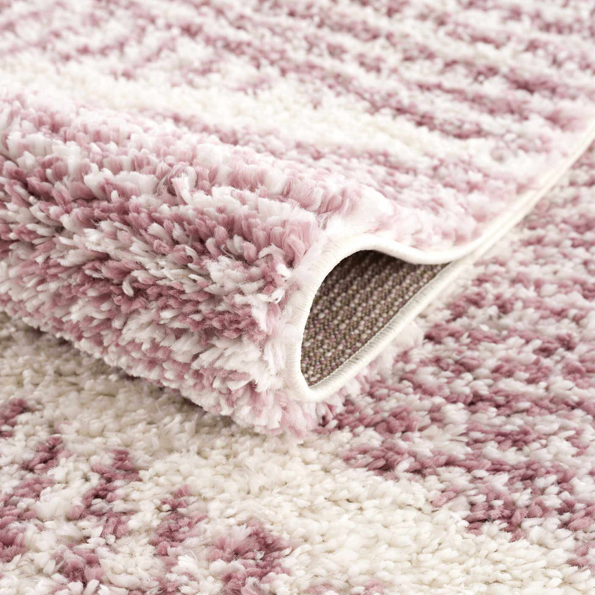 Trunding Plush  in Pink Area Rug - Clearance
