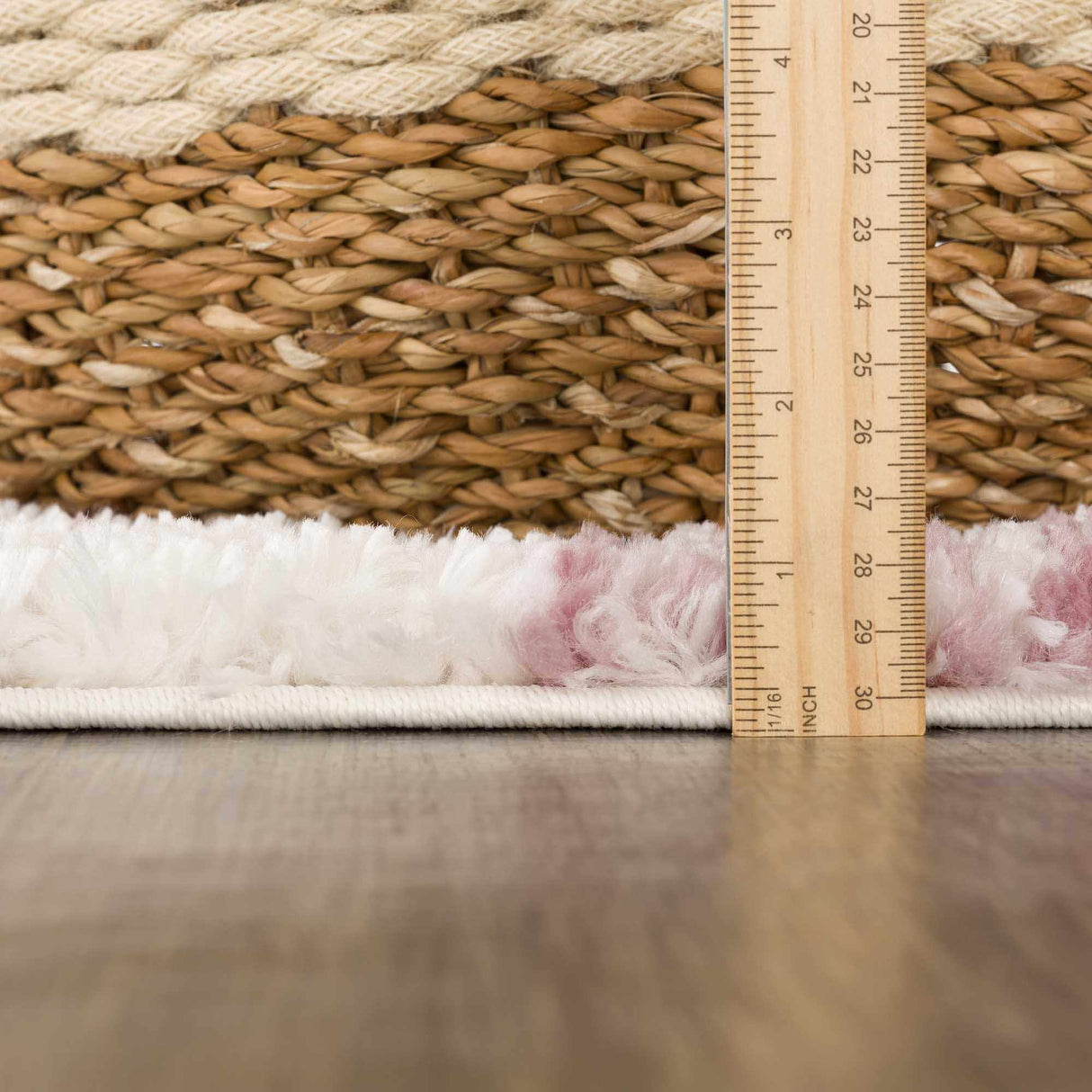 Trunding Plush  in Pink Area Rug - Clearance
