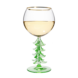 Natale Stemmed Wine Glassware, Single