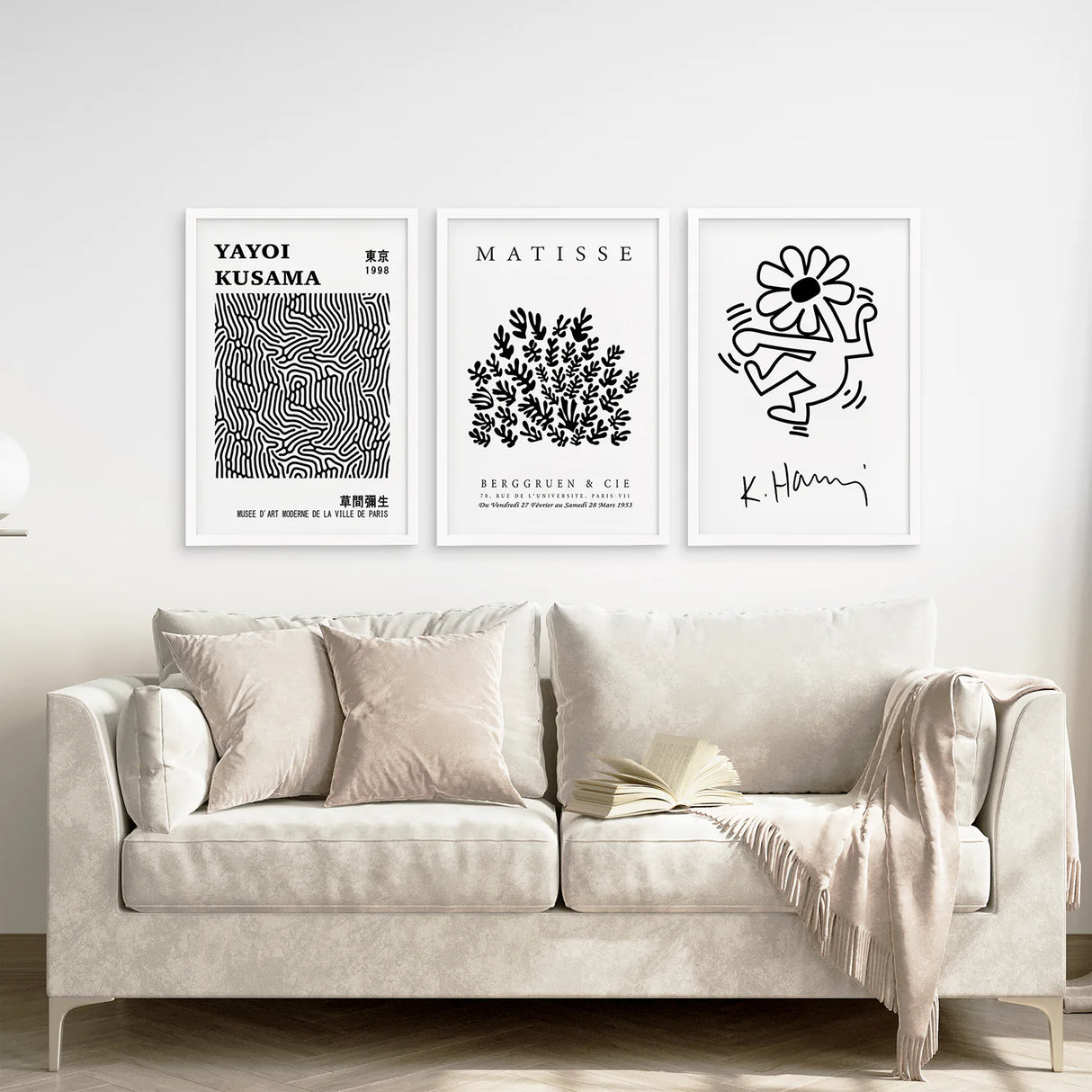 Black and White Matisse Art Set of 3 Posters