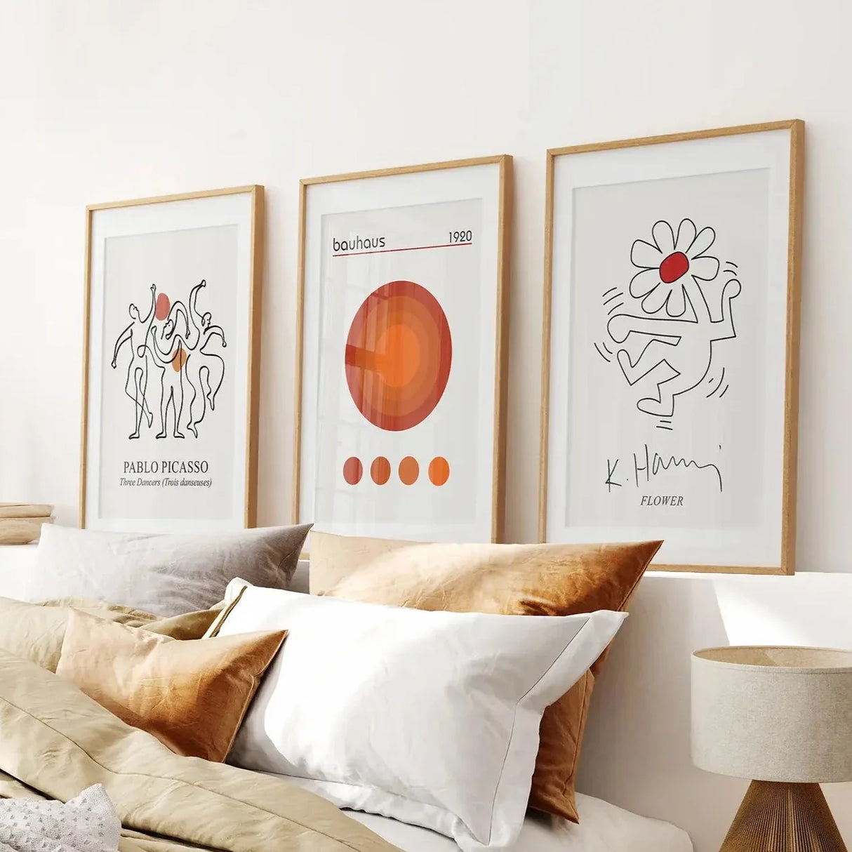 Abstract Picasso Wall Art Set of 3 Poster