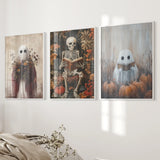 Halloween Skeleton Wall Art Decorations Posters