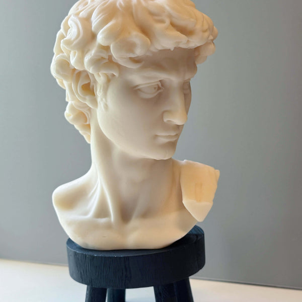 David Head Sculptural Candle | 11" Bust