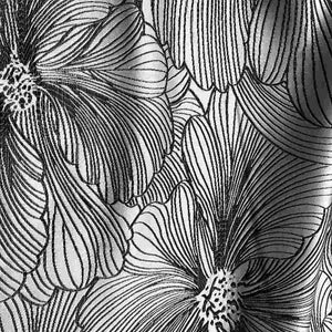 Delhi Metallic Flower Jacquard Tablecloth – Onyx
