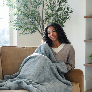 Faux Fur Throw Blankets by Saranoni