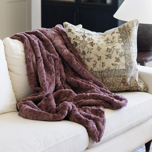 Faux Fur Throw Blankets by Saranoni