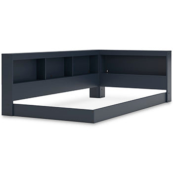 Simmenfort T Bookcase Storage with End Panel
