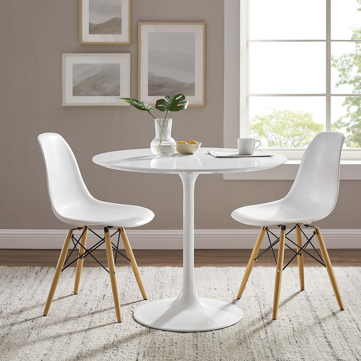 Lippa 36" Round Wood Dining Table by Modway