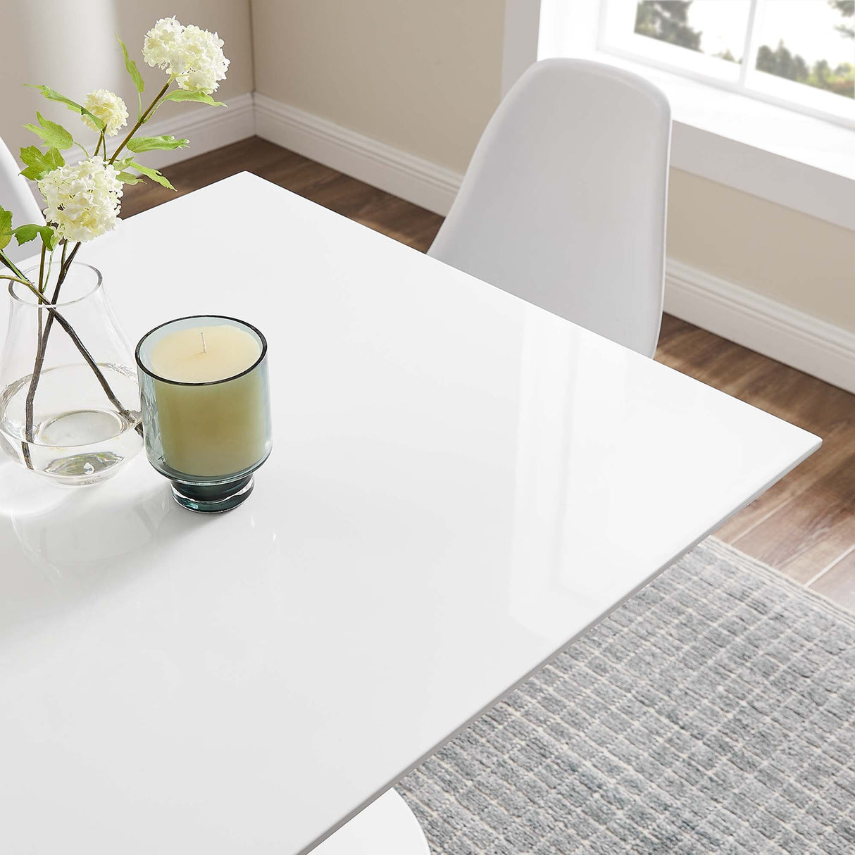 Lippa 36" Square Wood Dining Table by Modway