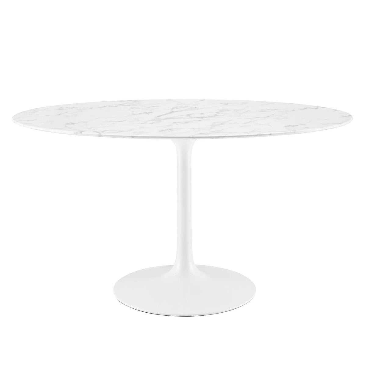 Lippa 54" Oval Faux Marble Dining Table by Modway