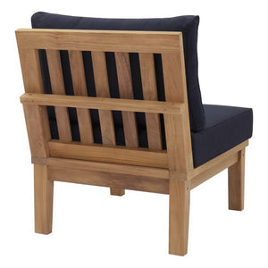 Marina Armless Outdoor Patio Teak Sofa by Modway