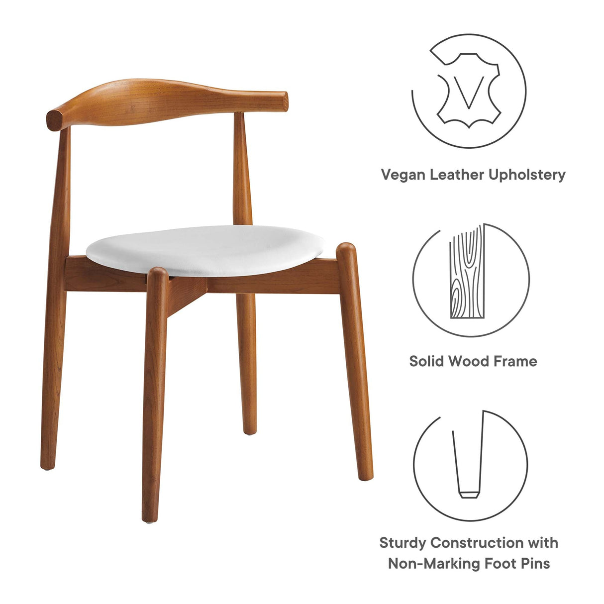 Stalwart Dining Side Chairs Set of 2 by Modway