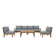 Marina 7 Piece Outdoor Patio Teak Set by Modway