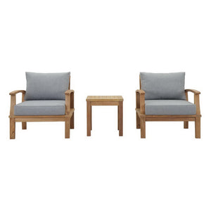 Marina 3-Piece Outdoor Patio Teak Set by Modway