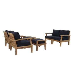 Marina 6 Piece Outdoor Patio Teak Set by Modway