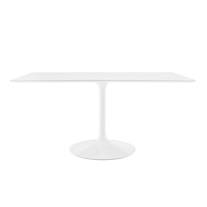 Lippa 60" Rectangle Wood Dining Table by Modway in White