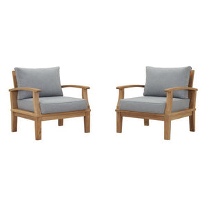 Marina 2 Piece Outdoor Patio Teak Set by Modway