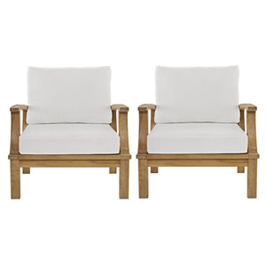 Marina 2 Piece Outdoor Patio Teak Set by Modway