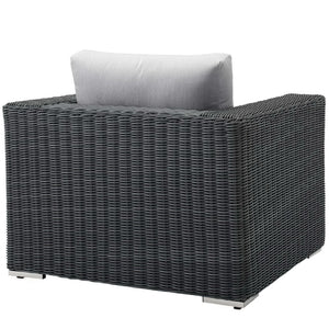 Summon Outdoor Patio Fabric Sunbrella Armchair by Modway