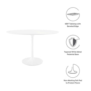 Lippa 48" Oval Wood Dining Table by Modway