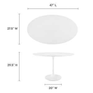Lippa 48" Oval Wood Dining Table by Modway