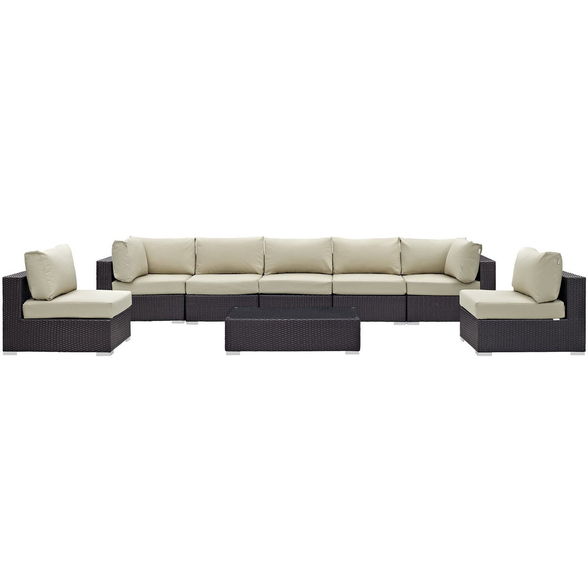 Convene 8 Piece Outdoor Patio Sectional Set by Modway