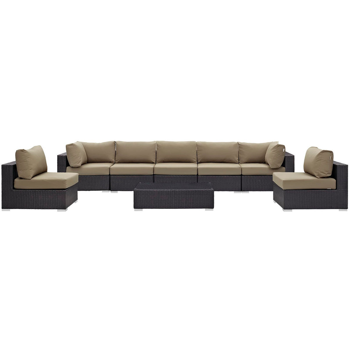 Convene 8 Piece Outdoor Patio Sectional Set by Modway