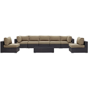 Convene 8 Piece Outdoor Patio Sectional Set by Modway