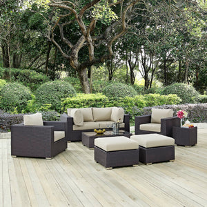 Convene 8 Piece Outdoor Patio Sectional Set by Modway